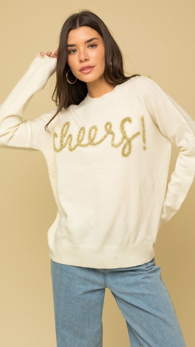 Cheers Sweater - Piper and Hollow Boutique