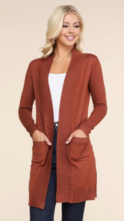 Open Front Cardigan - Piper and Hollow Boutique