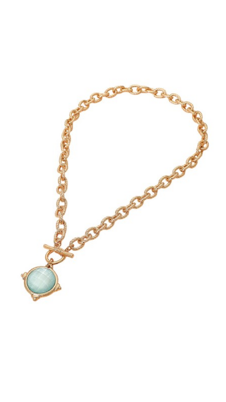 Steel Magnolia Necklace - Mint