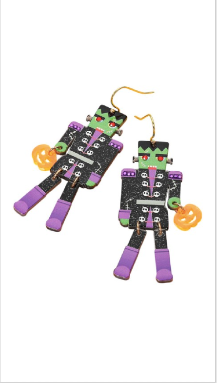 Zipper Neck Earrings