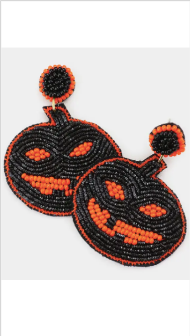 Scary Pumpkin Earrings