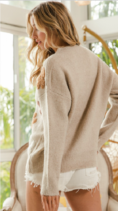 Warm Floral Sweater