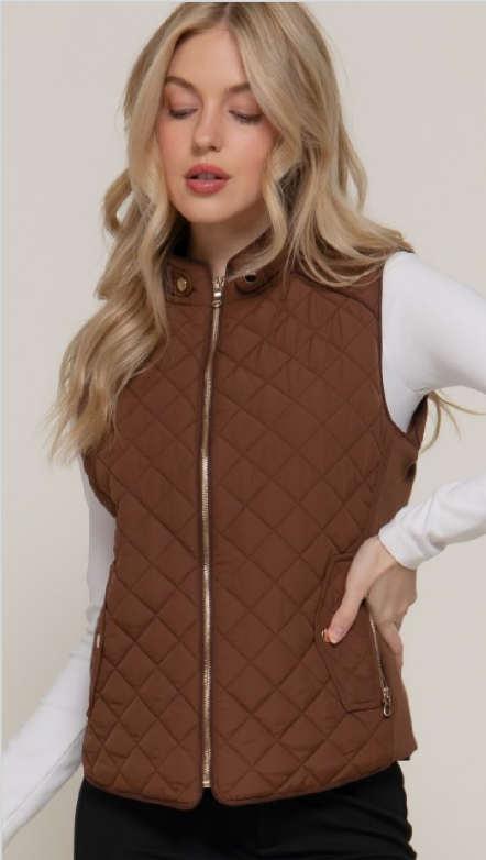 Harvest Time Vest - Hazelnut