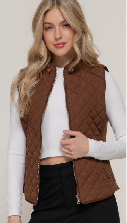 Harvest Time Vest - Hazelnut