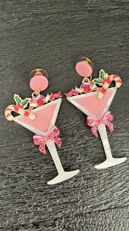 Holiday Martini Earrings