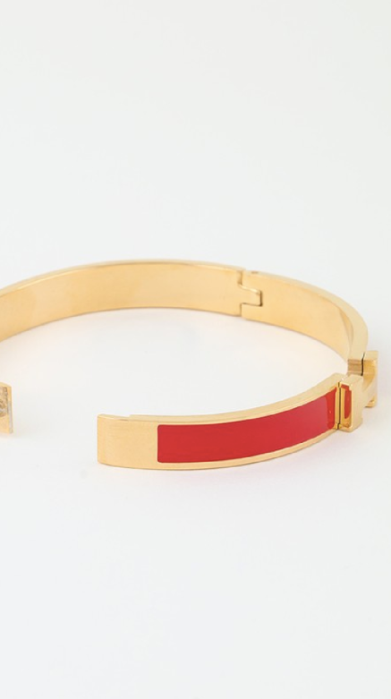 H Cuff Bracelet - Red