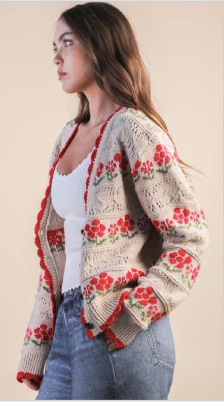 Poppy Floral Sweater
