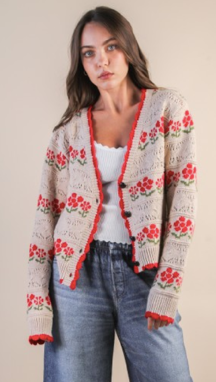Poppy Floral Sweater