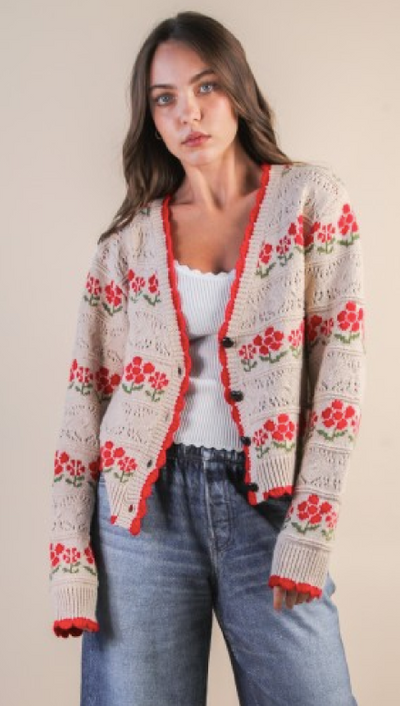 Poppy Floral Sweater