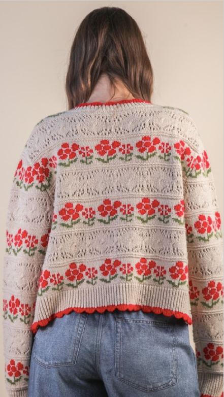 Poppy Floral Sweater