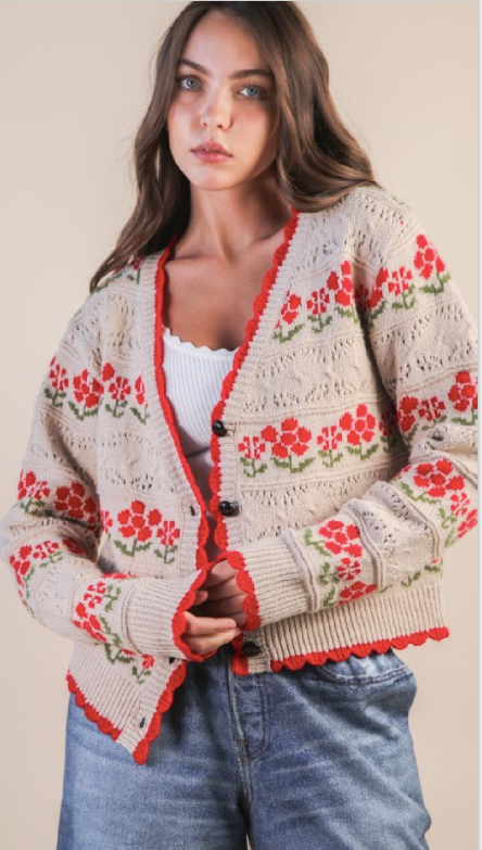 Poppy Floral Sweater