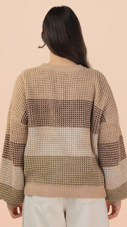 Brown Stripe Sweater