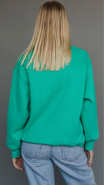 Merry & Bright Green Sweatshirt