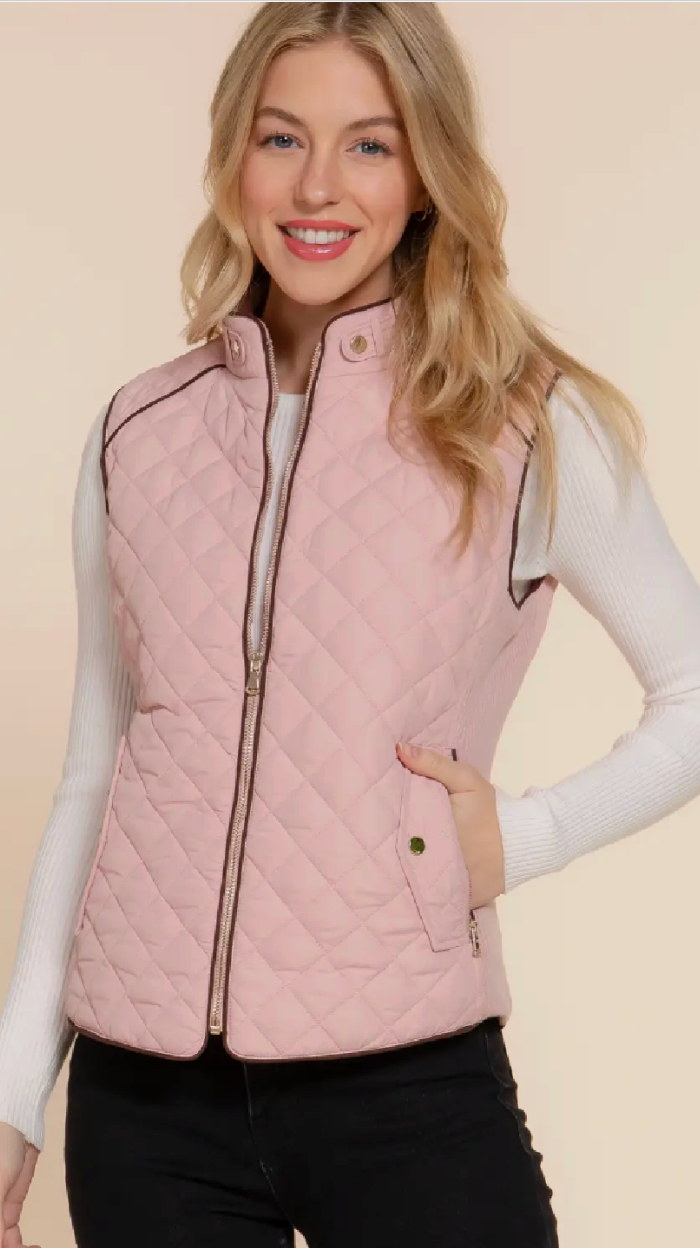 Harvest Time Vest - Pink