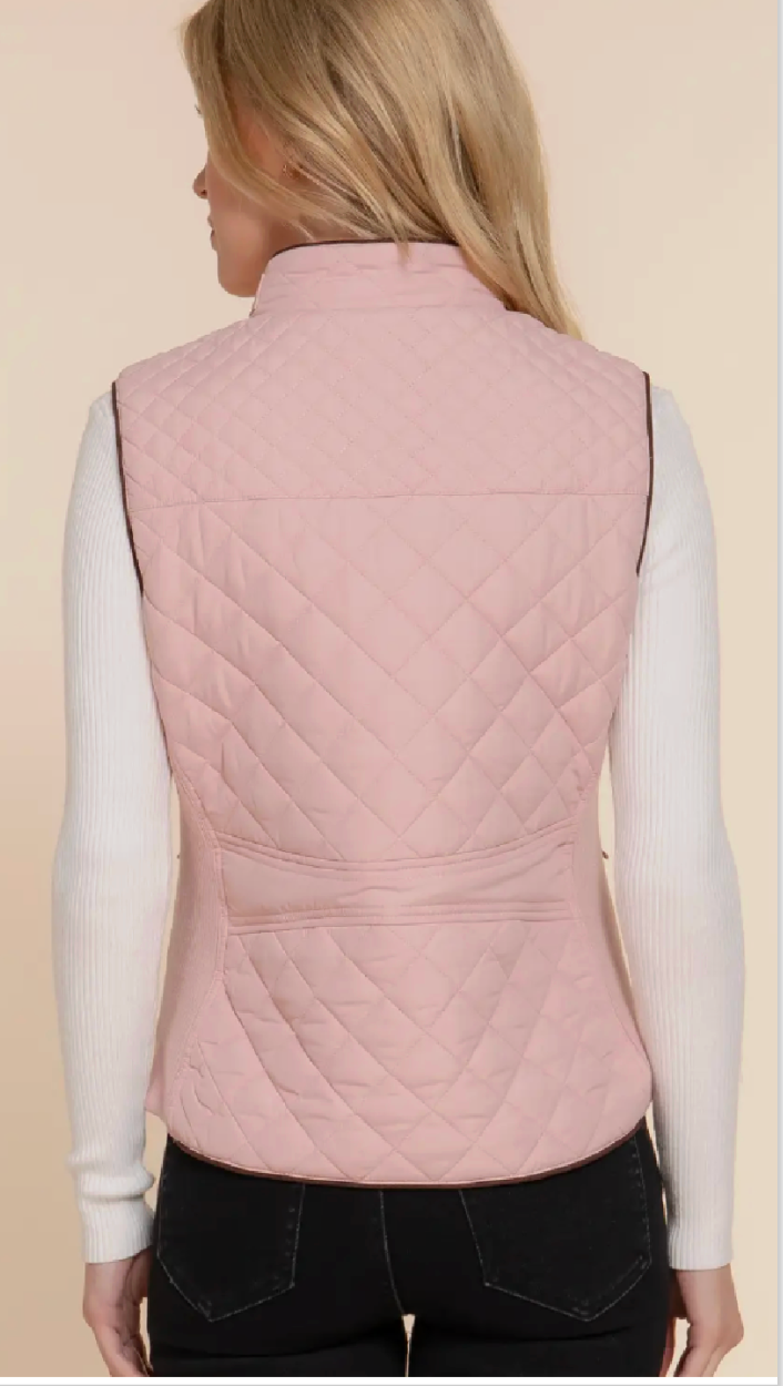 Harvest Time Vest - Pink