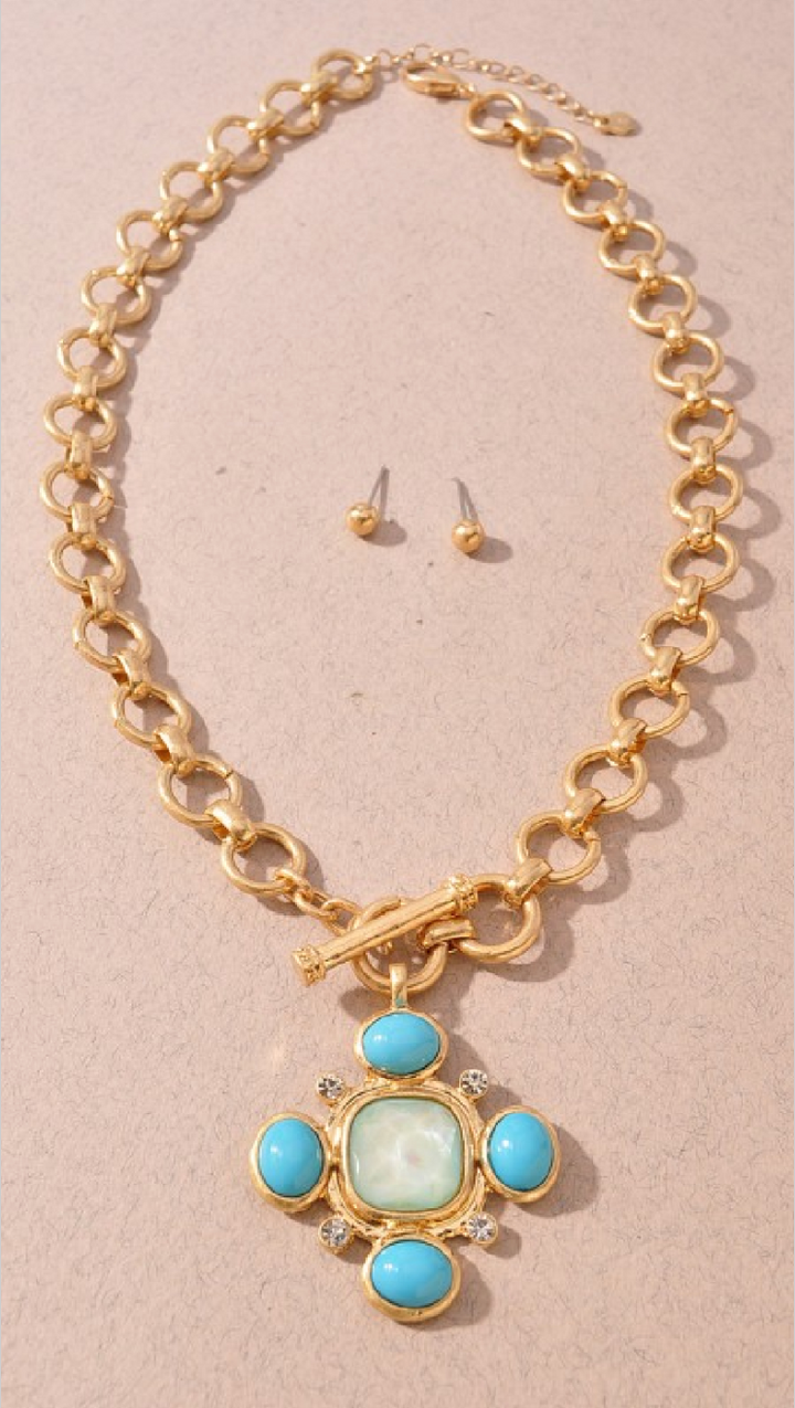 Cambridge Blue Necklace