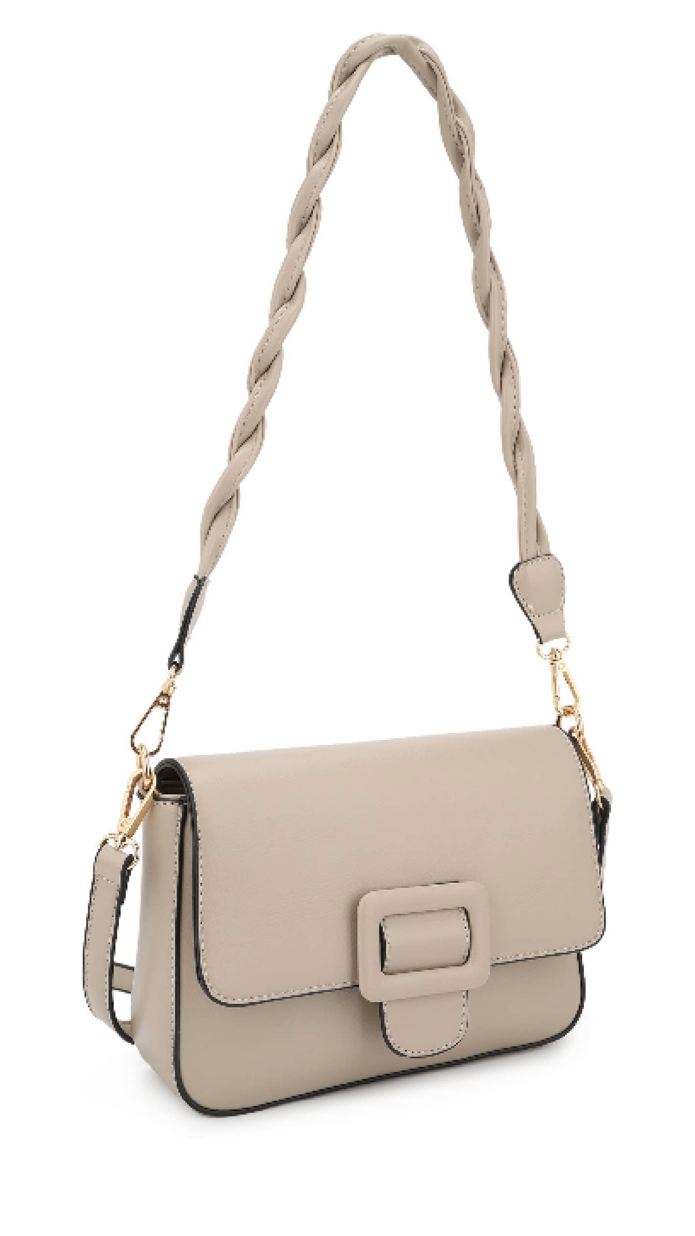 Kaelyn Crossbody Elegance Bag: Light Taupe