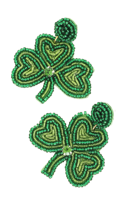 Lucky Charm Earrings - Green - Piper and Hollow Boutique