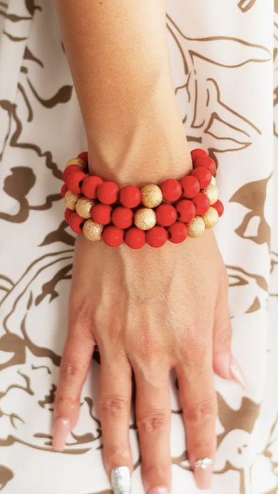 Ready for July Bracelet - Red - Piper and Hollow Boutique