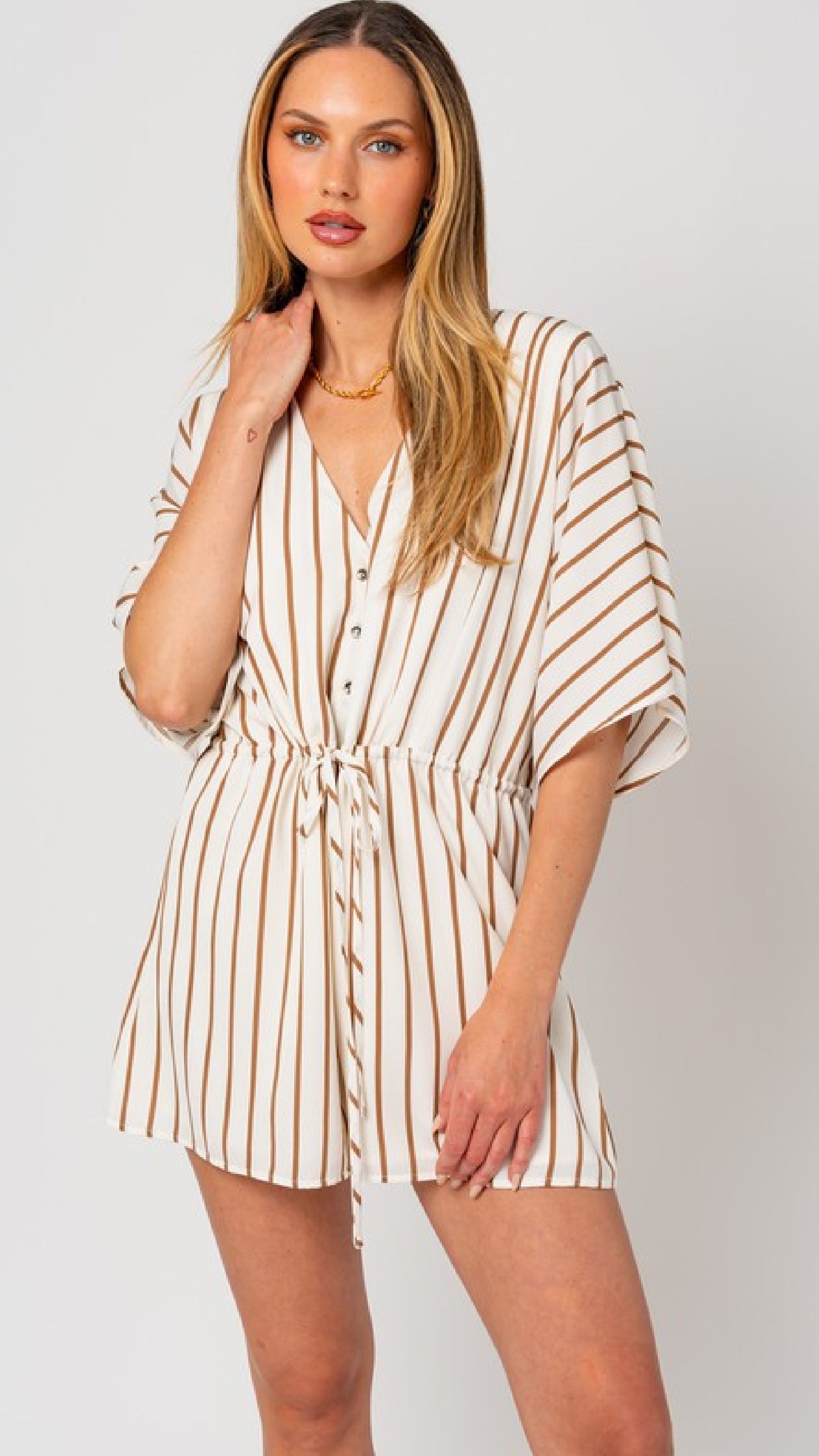Grabbing A Latte Romper - Piper and Hollow Boutique