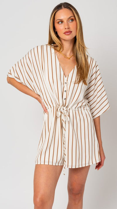 Grabbing A Latte Romper - Piper and Hollow Boutique