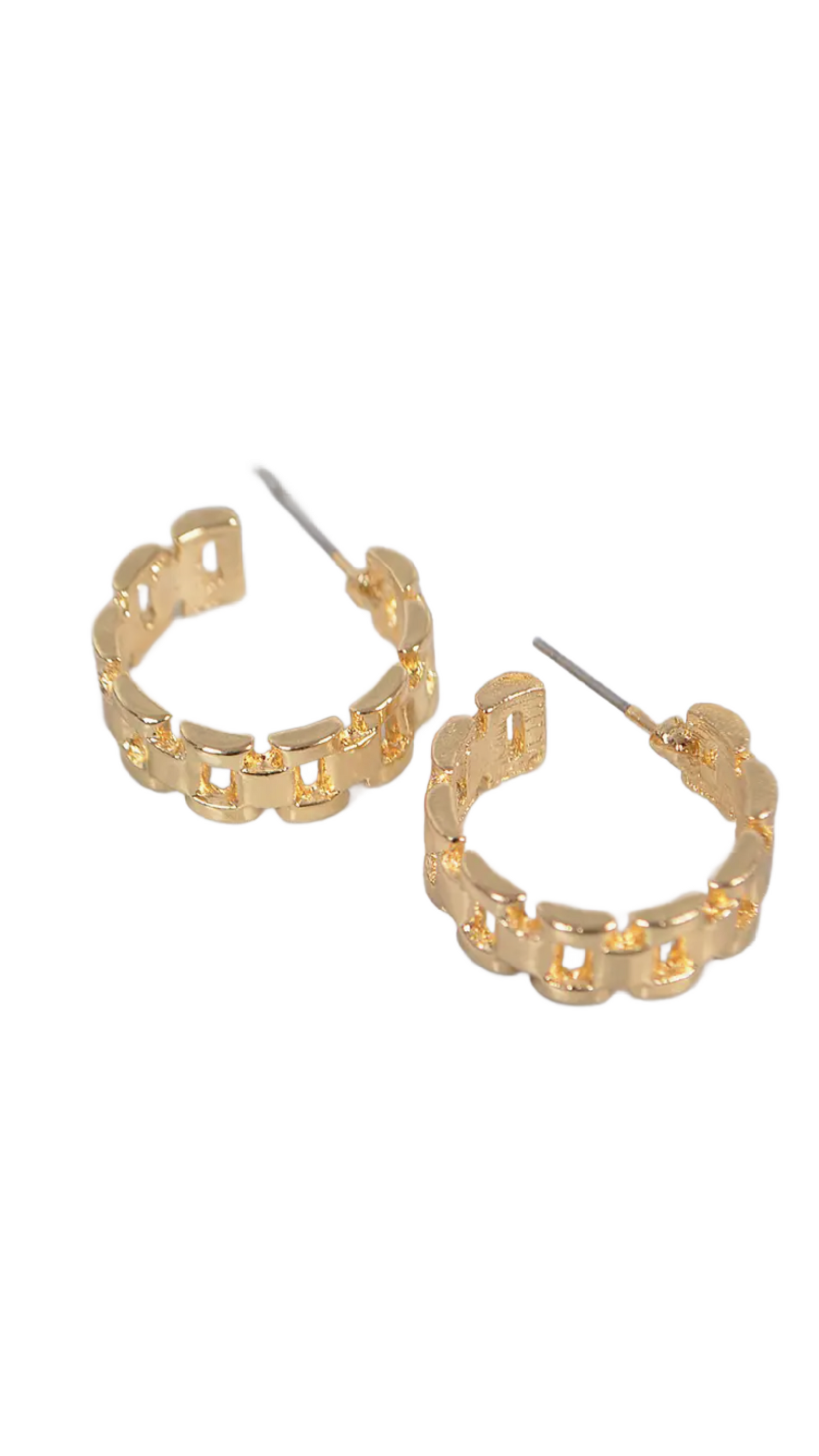 Linked To You Earrings - Gold