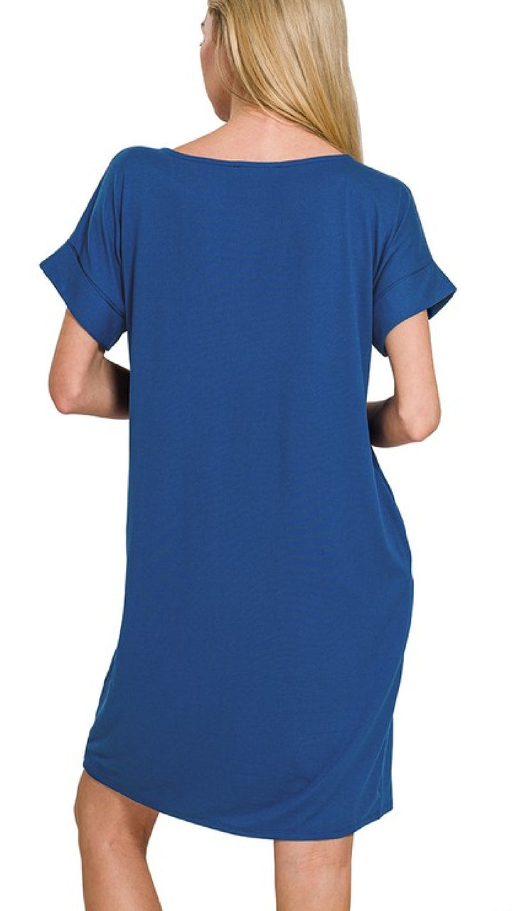 Running In Circles Dress - Navy