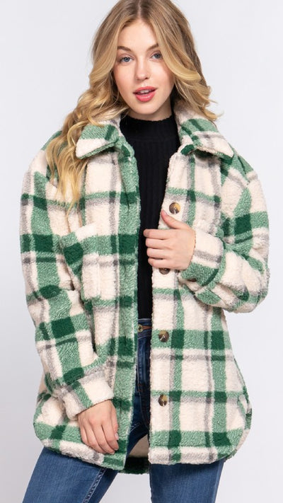 Evergreen Forest Shacket - Piper and Hollow Boutique