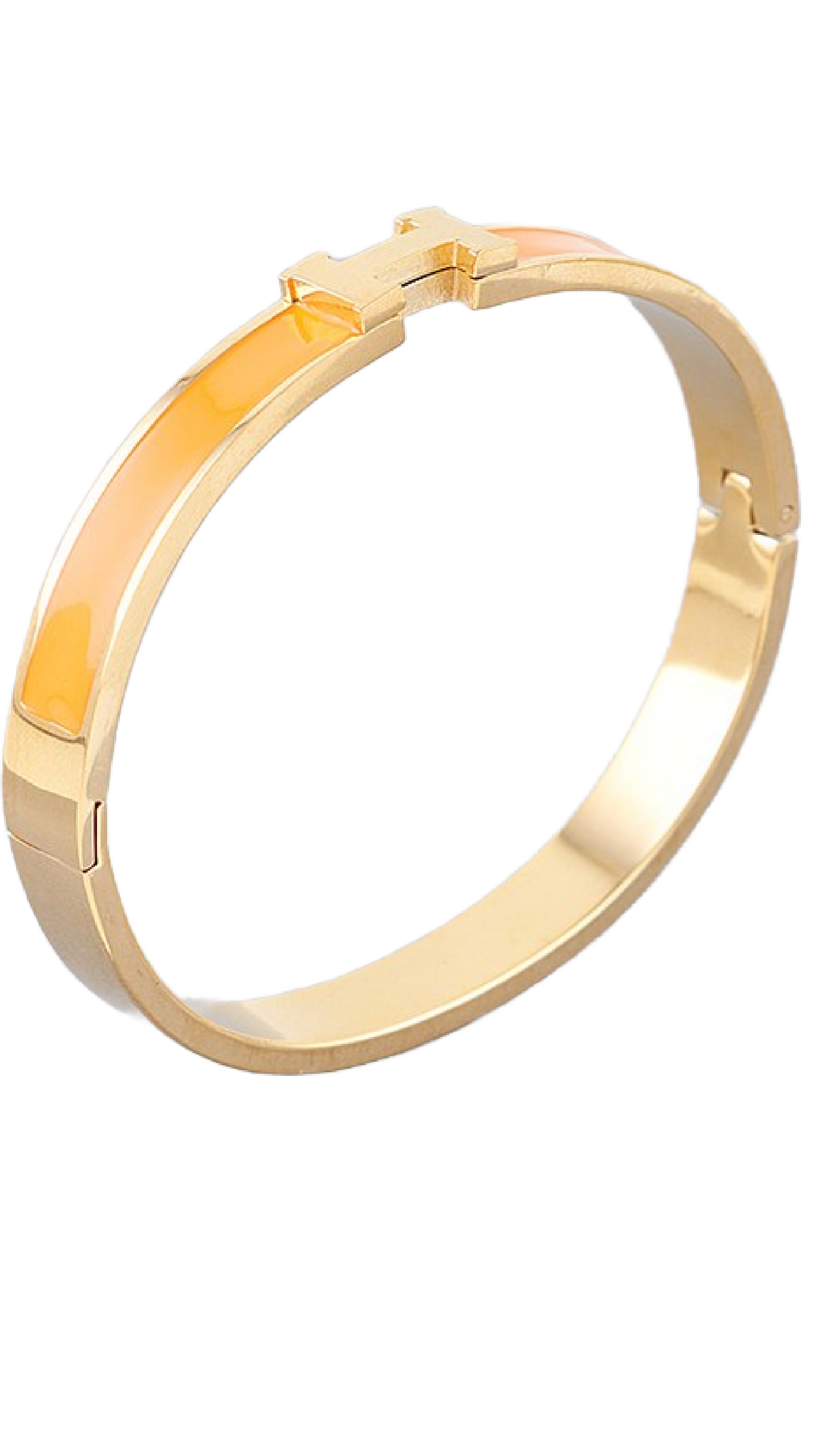 H Cuff Bracelet - Orange
