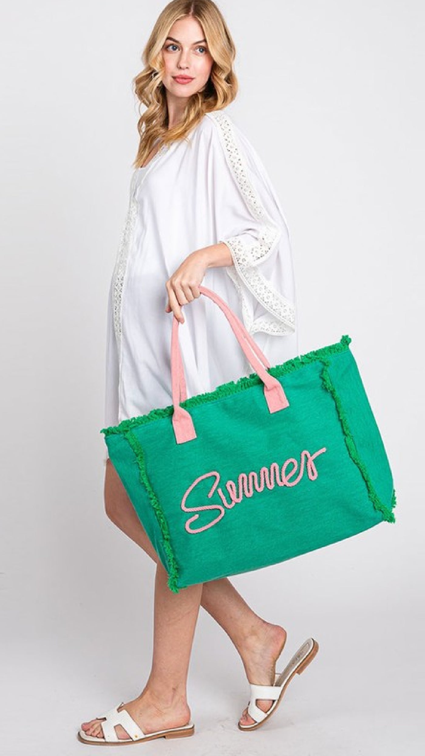 Summer Bag - Green - Piper and Hollow Boutique