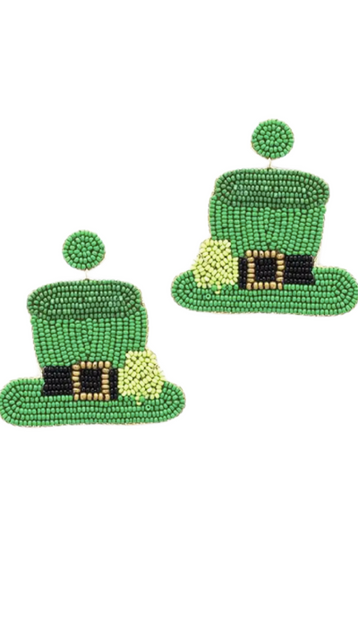 Lucky One Hat Earrings - Piper and Hollow Boutique