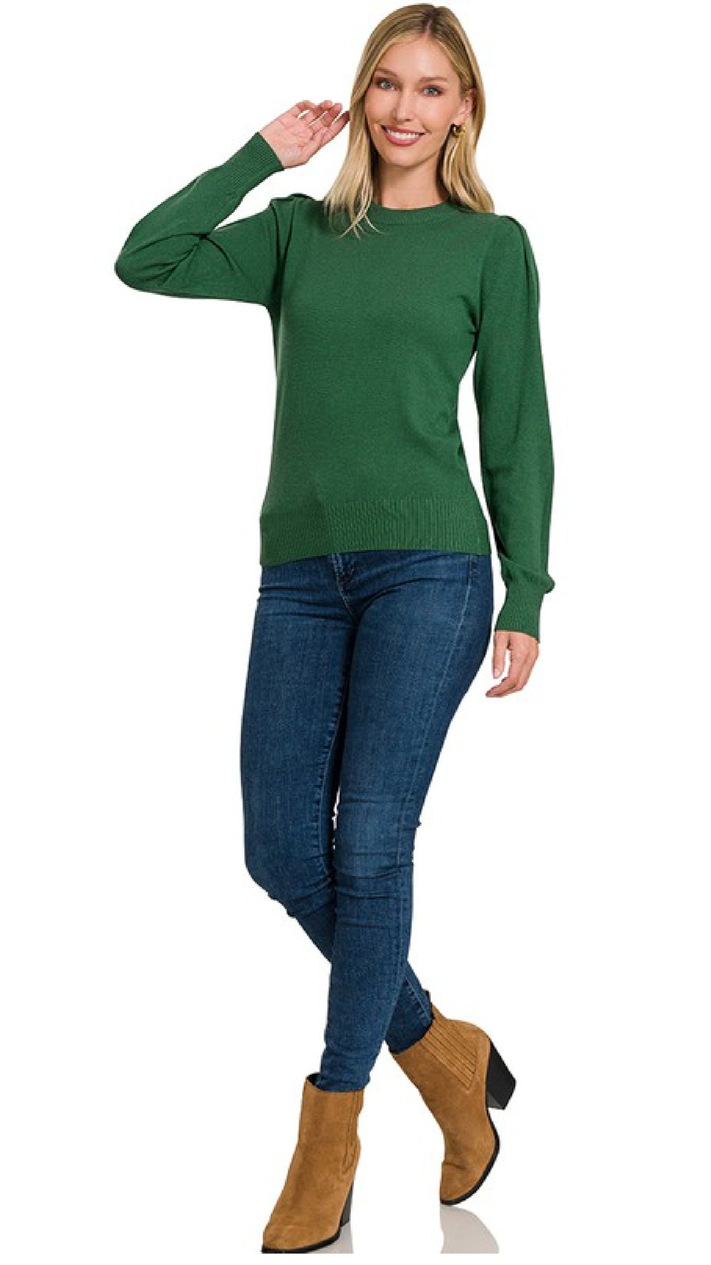 Holiday Top - Green - Piper and Hollow Boutique