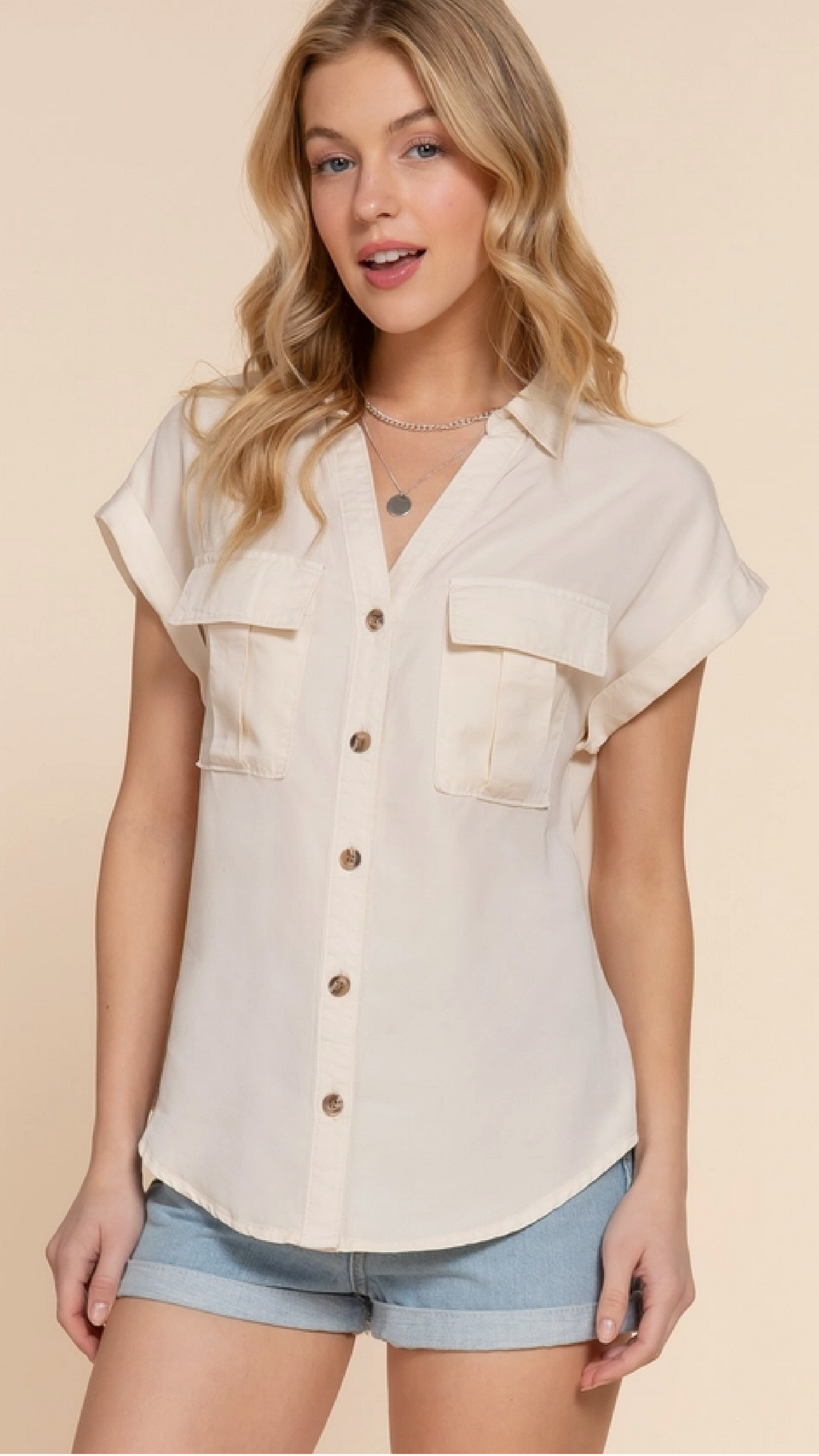 Trending Now Top - Beige