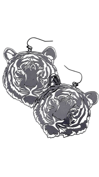 Tiger Pride Earrings - Black - Piper and Hollow Boutique
