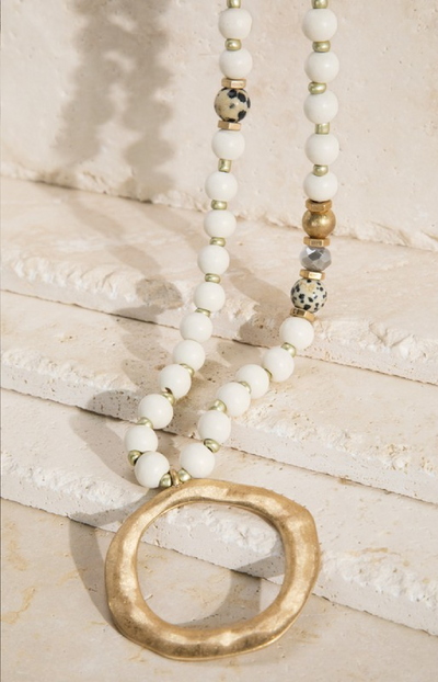 Under Your Spell Necklace - White - Piper and Hollow Boutique