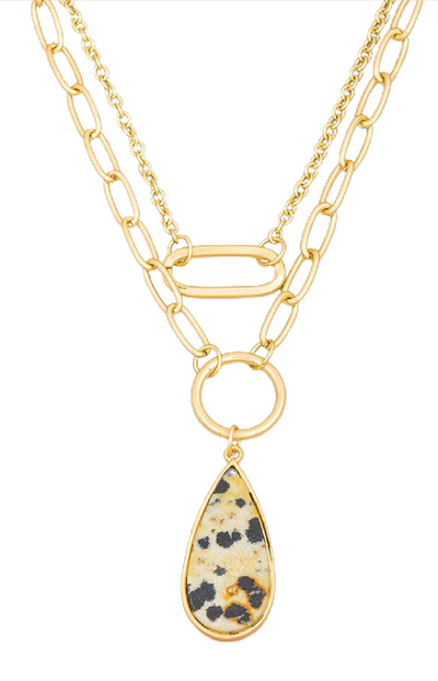 Side Hustle Necklace - Dalmatian - Piper and Hollow Boutique