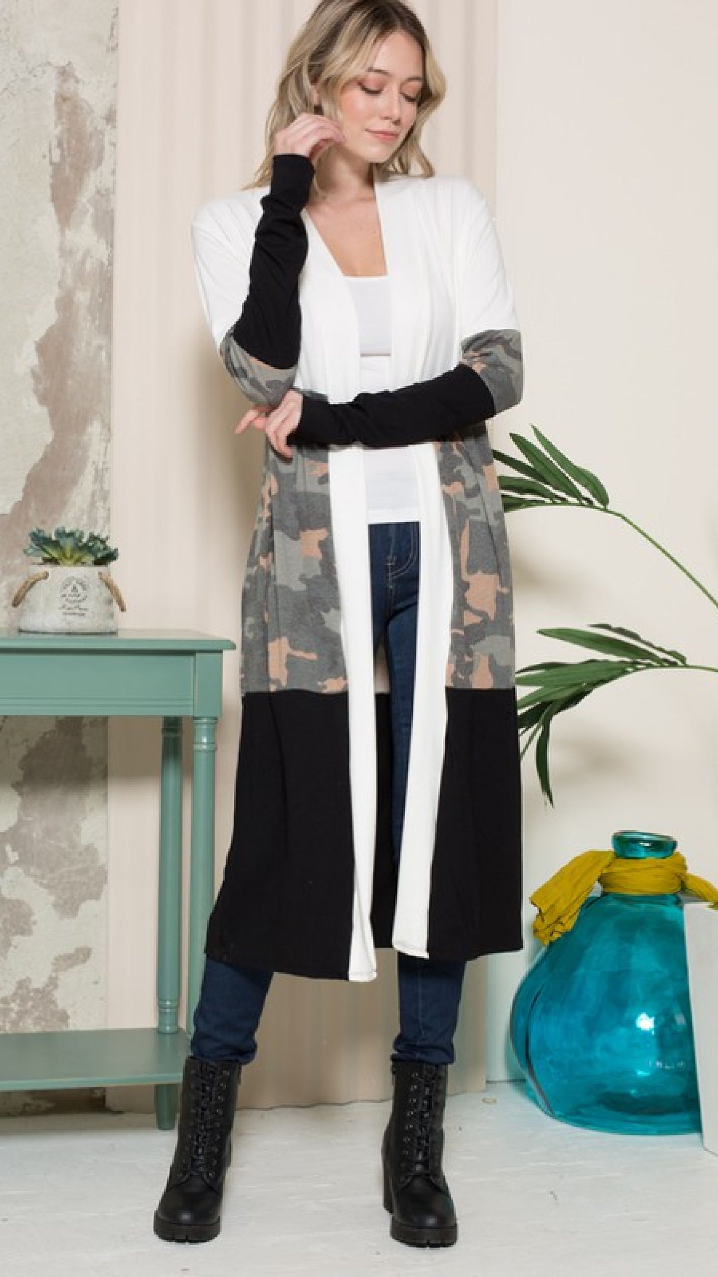 Hailey Camouflage Duster - Piper and Hollow Boutique