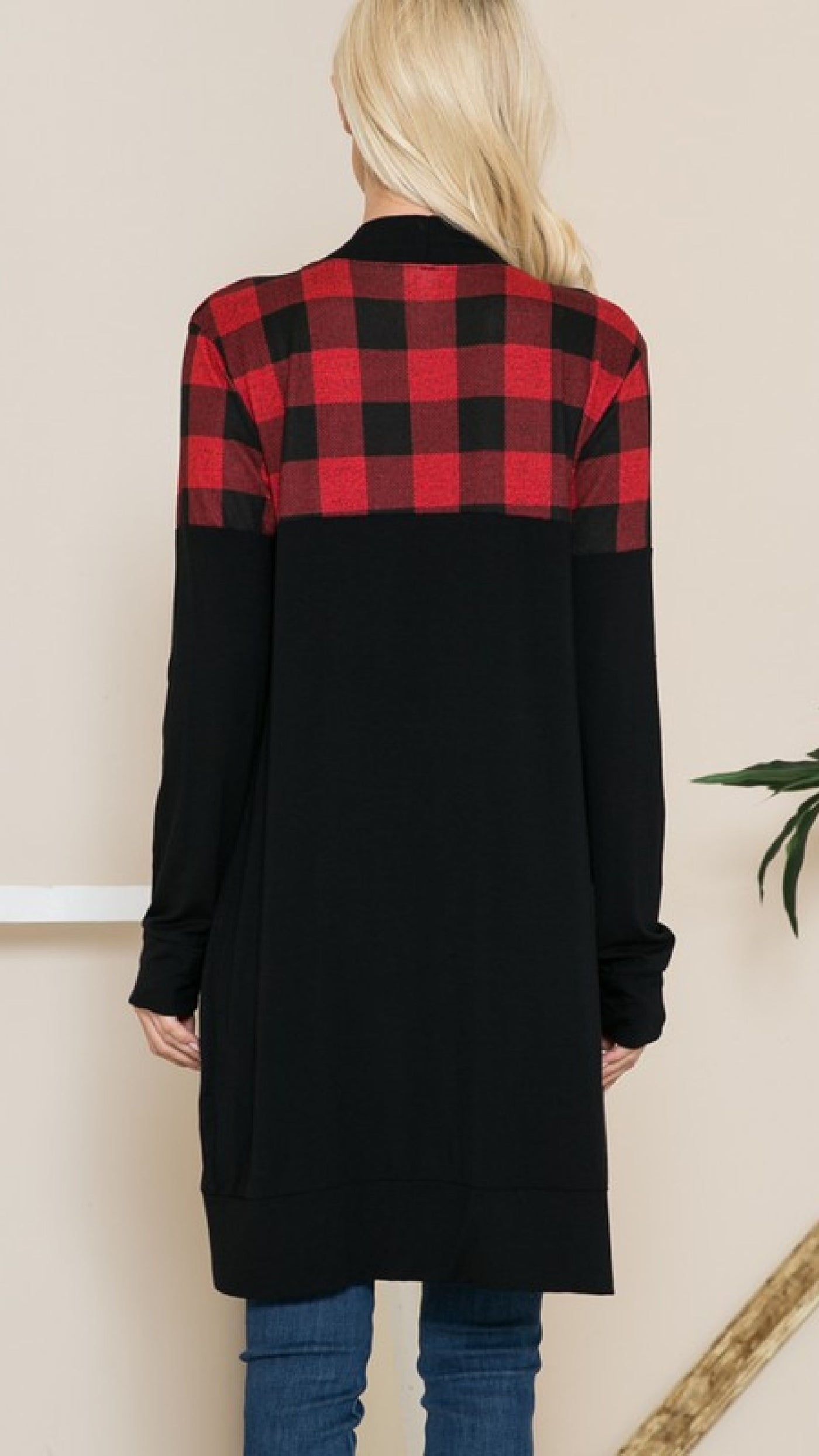 Lexi Red Plaid Duster - Piper and Hollow Boutique