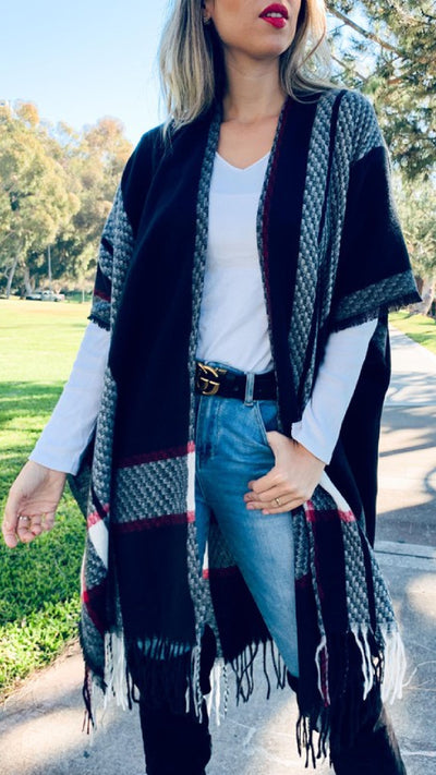 Wine and Dine Poncho - Piper and Hollow Boutique