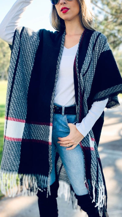 Wine and Dine Poncho - Piper and Hollow Boutique