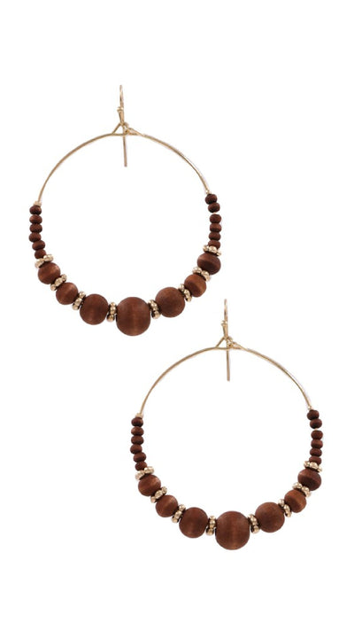 It's Ladies Night Earrings - Brown - Piper and Hollow Boutique