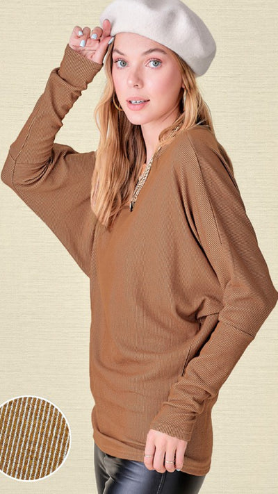 You Know Me Top - Camel - Piper and Hollow Boutique