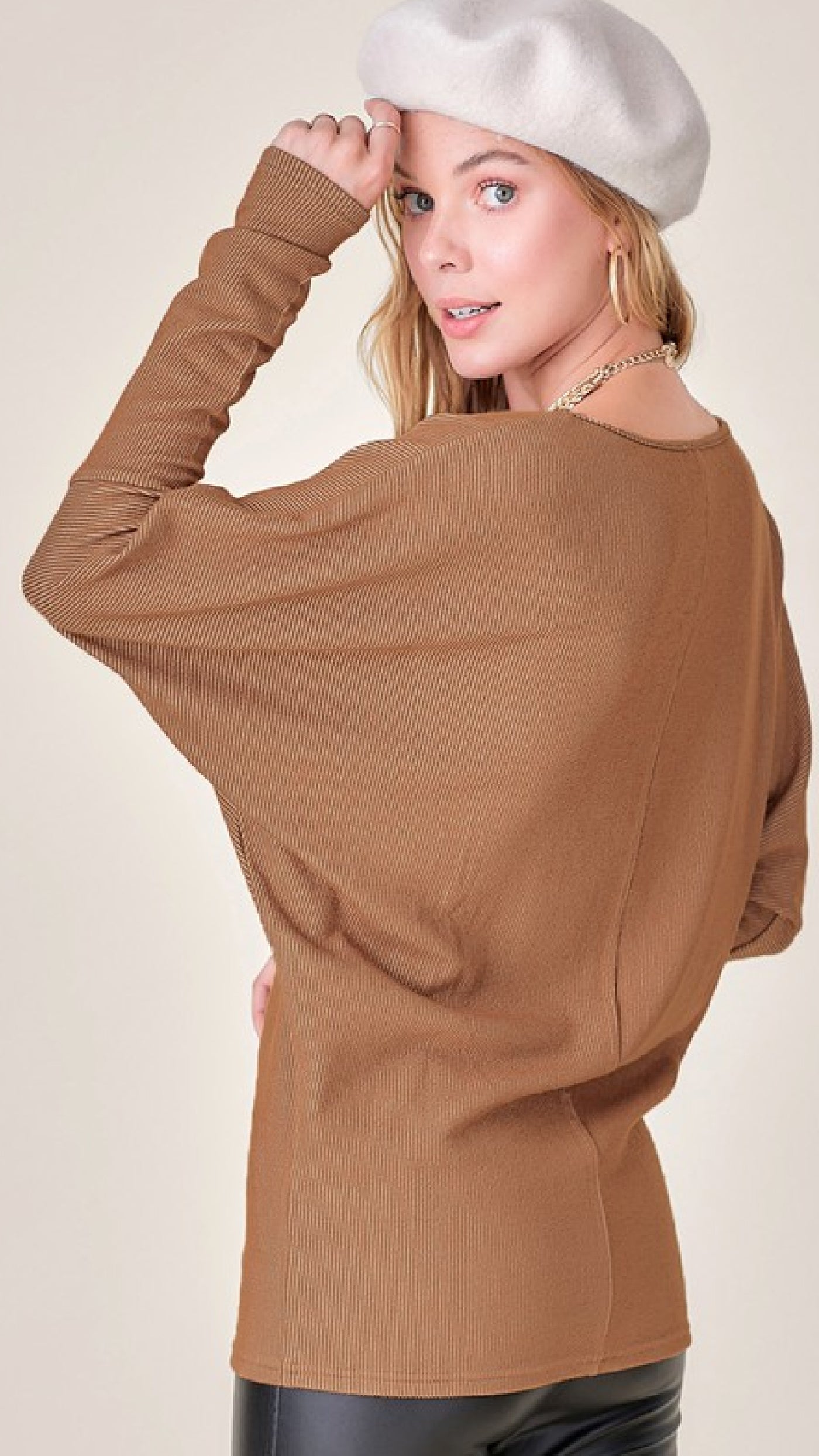 You Know Me Top - Camel - Piper and Hollow Boutique