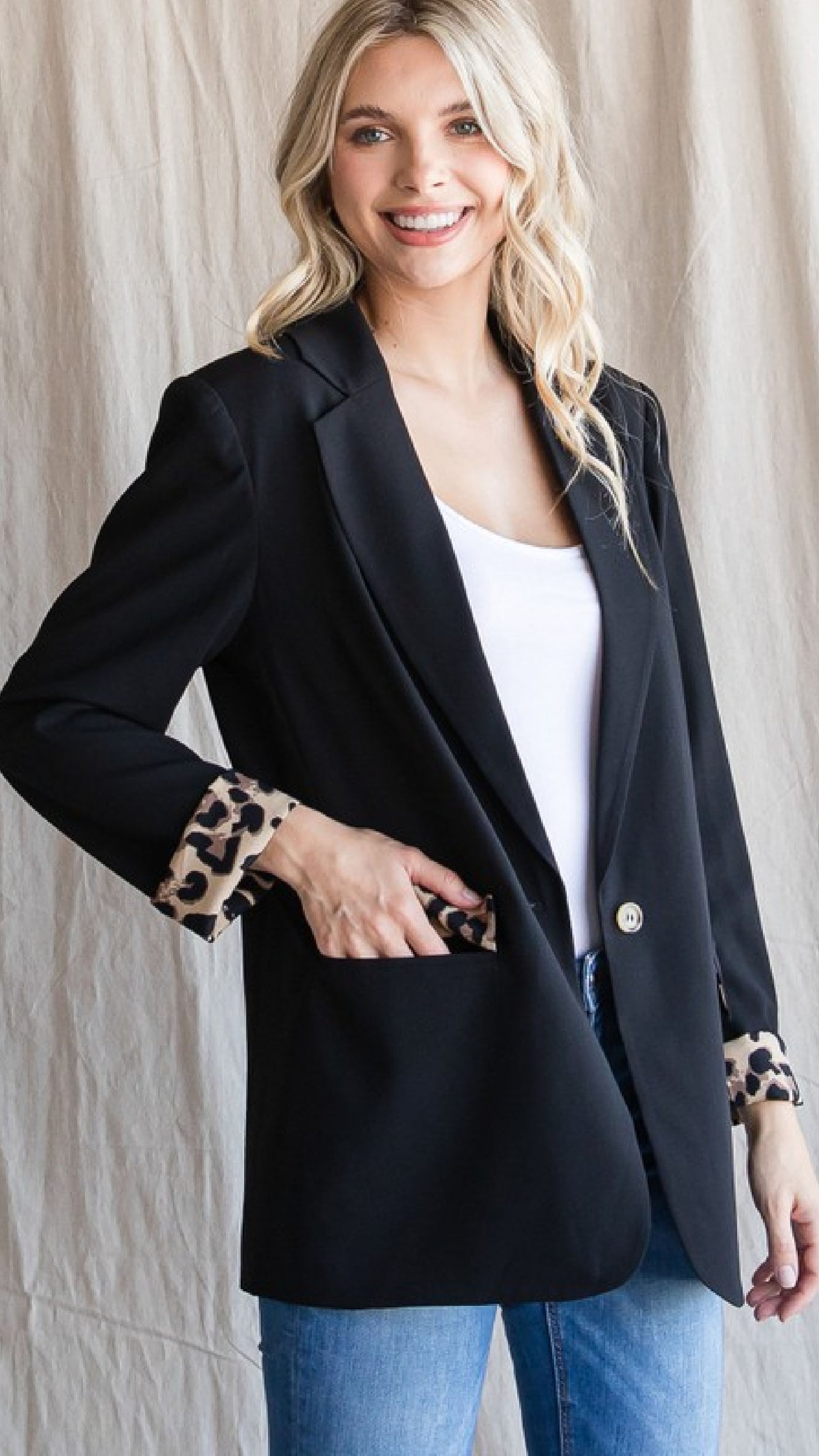 This Caught My Eye Blazer - Black - Piper and Hollow Boutique