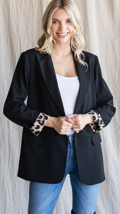 This Caught My Eye Blazer - Black - Piper and Hollow Boutique