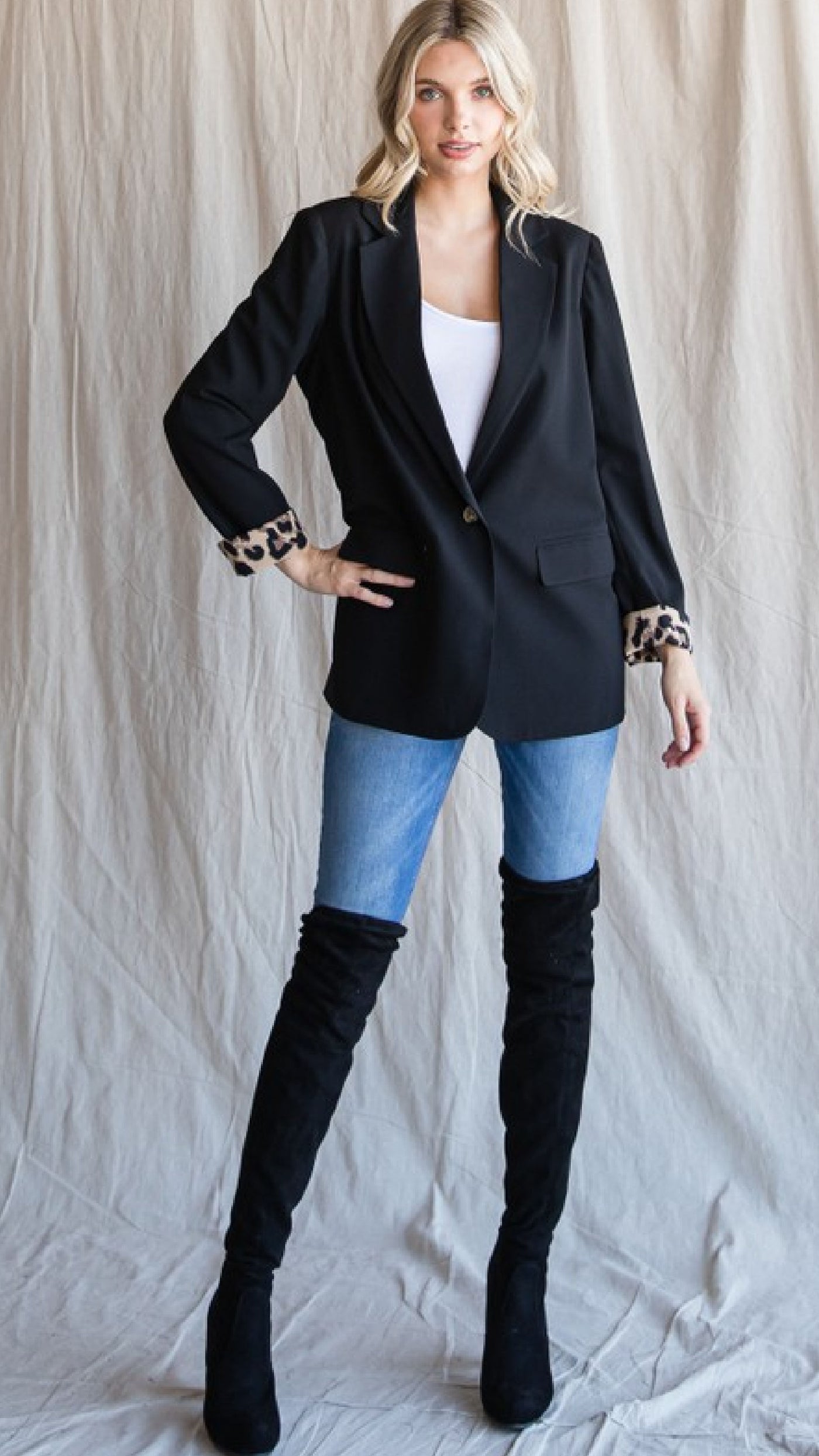 This Caught My Eye Blazer - Black - Piper and Hollow Boutique