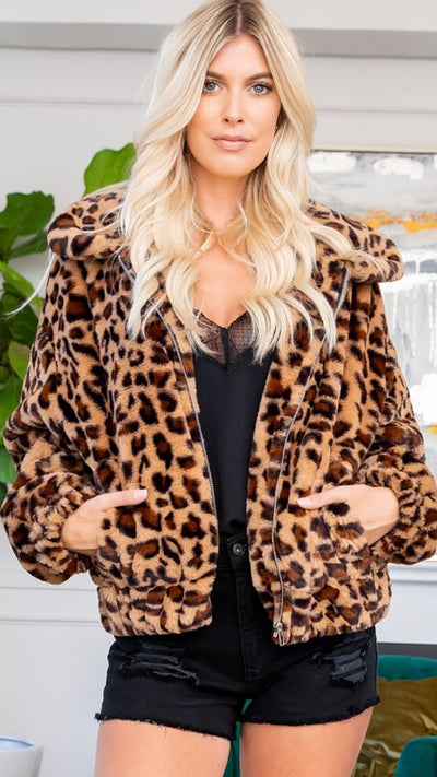 Sweet Thing Leopard Jacket - Piper and Hollow Boutique