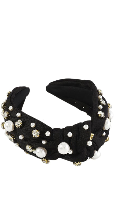 Top Knot Headband - Black - Piper and Hollow Boutique