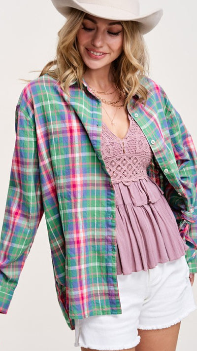 Easter Plaid Top - Piper and Hollow Boutique