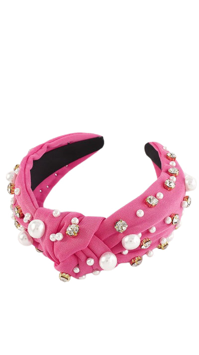 Top Knot Headband - Pink - Piper and Hollow Boutique